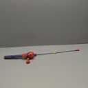 Zebco Youth 29-Inch Floating Spincast Reel and Fishing Rod Combo, Size 20 Reel, Pre-Spooled with 6-Pound Cajun Line (Blue/Red/Yellow)