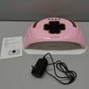 UV LED Nail Lamp for Two Hand, 248W Large Space UV Light for Nails,45 LED Beads and Professional Manicure Nail Lamp with Automatic Sensor (Pink)