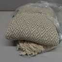 DII Diamond Throw Collection Cotton Woven, 50x60, Artichoke