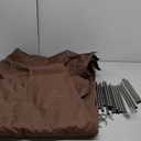 Canvas Tent 12x20Ft for Glamping Family Camping Zipped Removable Floor Brown No Brand