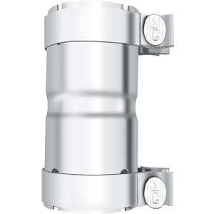 Stainless Steel 2.5 to 2.5 Inch Exhaust Adapter, 2.5" ID Exhaust Reducer Connector Pipe with Clamp