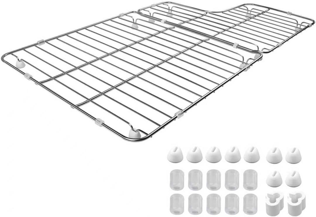 K-6449-ST Kitchen Sink Rack, 26.18'' x 14.76'' for Kohler Whitehaven K-5826 and K-5827 Sink