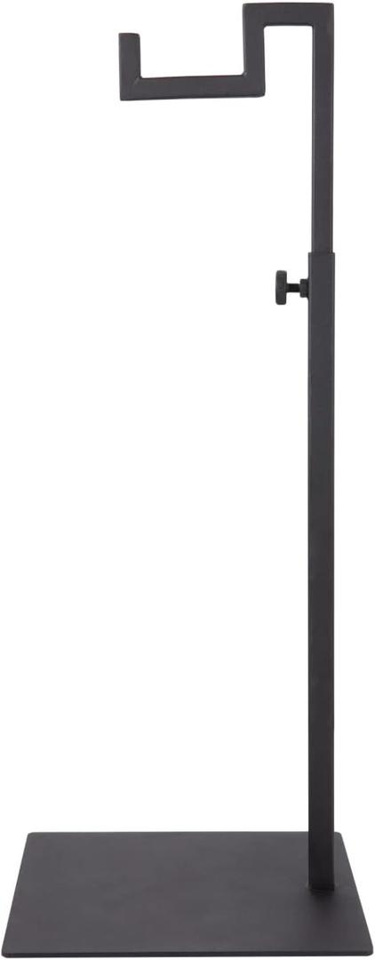 Polmart Countertop Adjustable Display Stand Stand for Handbags, Wreaths, Hats, Scarves, Jewelry & CraftsWear-resistant, quiet and sturdy metal base  Black