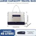 Women's Weekender bag Travel Duffel Bag with Shoe Compartment 21-inch Airline-Approved Carry-On, 2-Piece Overnight Bag Set Personal Item Luggage