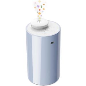 Airversa Waterless Diffuser for Essential Oil, Car Diffsuer, Battery Operated Nebulizer, 0.7 Fl Oz/ 20mL, Mini Scent Air Machine, 3 Timers & 3 Mist Levels for Home, Room, Office - AN6 Light Steel Blue