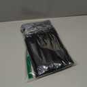 Portable Jewelry Roll Untangled Secure Necklace Travel Storage Bag Displays Holder 16 Chain (Black PU and gray velvet)