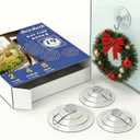 Suction Cup Hooks for Glass Window, 14 Packs Combo -8 Small 4 Medium 2 Large,Waterproof Wreath Hangers for Glass Front Door, Window Suction Cups with Hooks - Removable Mini Small Suction Cups (14PCS-Various Size)