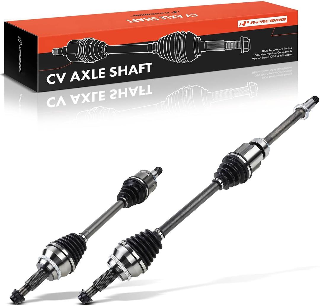A-Premium Pair (2) Front CV Axle Shaft Assembly Compatible with Toyota Sienna 2004 2005 2006 2007 2008 2009 2010 3.3L 3.5L, FWD Only, Driver and Passenger Side