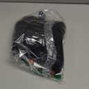 TOP-EX DryKnit Waterproof Merino Wool Visor Beanie with Brim & Fleece Neck Warmer Set  Oversize Winter Hat for Men Large Heads Warm Fleece Lined Beanie for Cold Weather Ski Hiking Golf Black XL/XXL