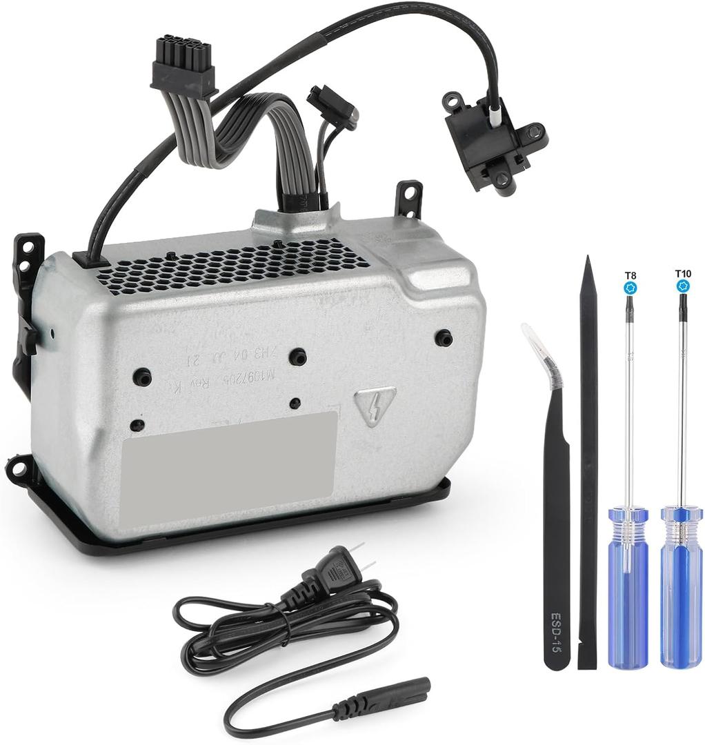 Power Supply for Xbox Series X Internal Power Source with AC Adapter 1920 Replacement Console Accessories Parts with Power Cable Repair Tools