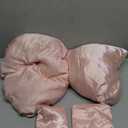 Bedsure Pink Satin Sheets Queen Size - 4 Piece Silky Bedsheets with 15 Inches Deep Pocket Fitted Bedsheet,1 Flat Sheet, 2 Satin Pillowcases, Good for Hair & Skin (Queen, Peach Pink)