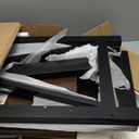 ChooChoo Farmhouse End Table, Rustic Vintage End Side Table with Storage Shelf for Small Spaces, Nightstand Sofa Table for Living Room, Bedroom Black 2 Pack