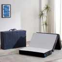 Freesof Odorless Foldable Mattress Twin Size 75" x 38" x 6", 6 Inch Medium Firm Folding Foam Mattress with Storage Bag, Fiberglass Free Trifold Memory Foam Mattress for RV, Guest Bed