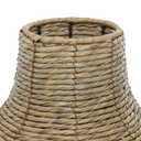 Deco 79 Faux Seagrass Handmade Decorative Vase Tall Woven Floor Centerpiece Vase, Vase for Home Decoration 10" x 10" x 18", Brown
