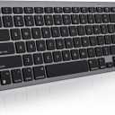 OMOTON Wireless Keyboard for Mac, Ultra-Slim Bluetooth Keyboard with Stable Connection, Compatible with iMac, iMac Pro, MacBook Pro/Air, Mac mini Laptop, Black Grey