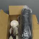 SIUQ 12 oz Coffee Cups-90 Pack Disposable Coffee Cups with Lids and Straws, Insulated Ripple Wall To Go Paper Coffee Cup for Coffee, Hot Chocolate and Hot Tea Drinks - Champagne