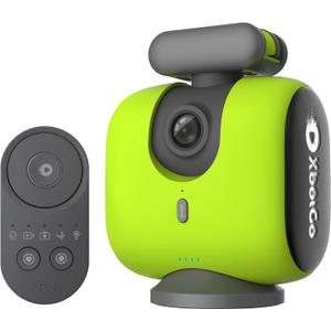 Chameleon AI Auto Sports Action Camera - 4K 60FPS Soccer Camera and Basketball Tracking Camera for Team Sports, Live Streaming, No Subscription, Works with iOS & Android (Lemon Green)