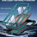 FNTCASE for Samsung Galaxy S26-Ultra Case: [Built-in Screen Protector & Kickstand] [2 Front Frames] [Military-Grade Drop Protection] Heavy Duty Shockproof Rugged TPU Case Full Body Protective Green