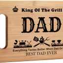 Grill Grilling Gifts for Dad, BBQ Cutting Board, King Of The Grill, Father's Day Gifts For Dad, Best Dad Ever Gift For Father