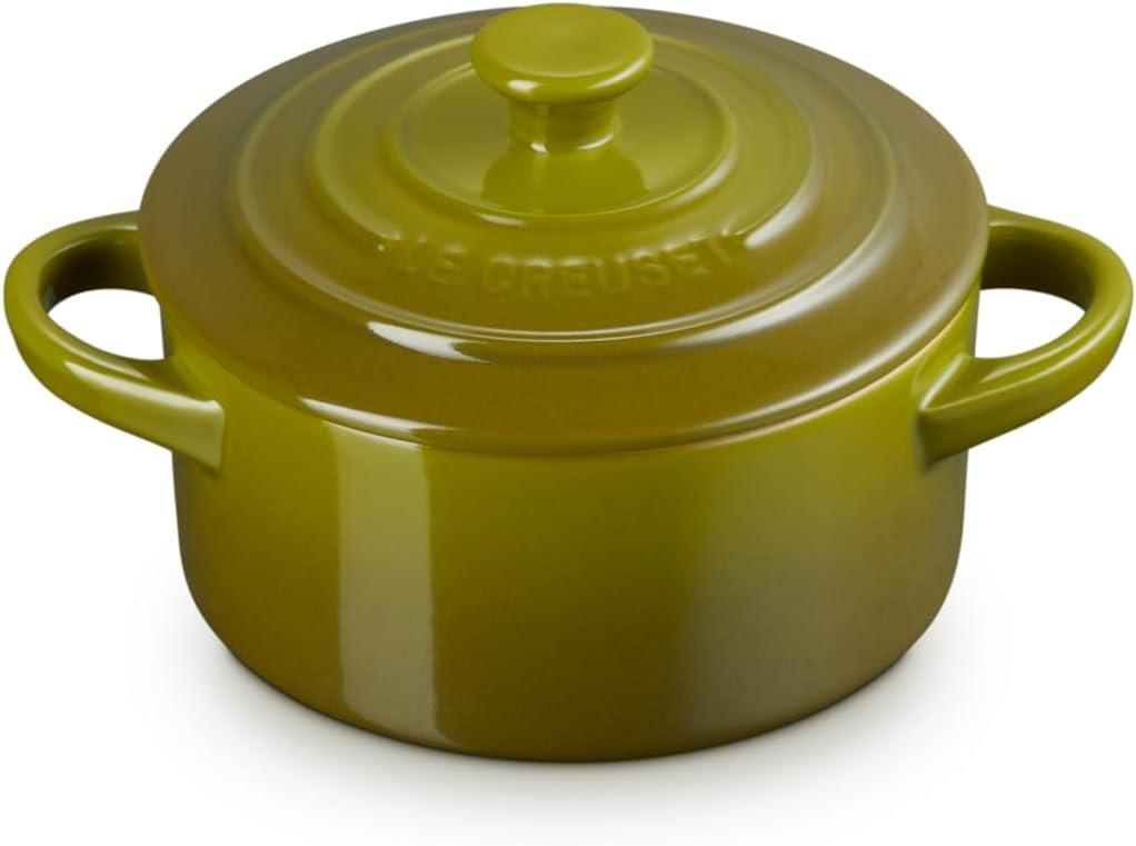 Le Creuset Stoneware Mini Round Cocotte, 8 oz., Olive