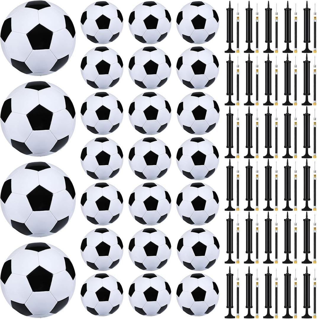 Leyndo Deflated Soccer Balls Size 5 Bulk with Pumps
Christmas Operation Gifts Deflated Soccer Balls with Pump Needles Set for Adults Donation Charity Train Practice Game