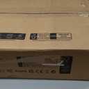 Claiks Electric Standing Desk, Adjustable Height Stand up Desk, 24x48 Inches Sit Stand Home Office Desk with Splice Board, Black Frame/Rustic Brown Top