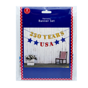 3 x 
Seasonal Celebrations Banner 250 Years USA