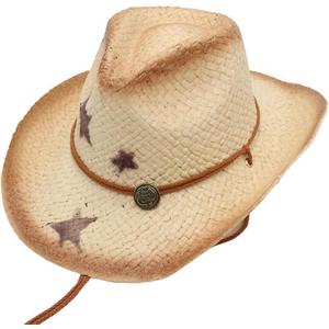 Natural Cowboy Cowboy Straw Hat, Unisex One Size Men's Women's Summer Coachella Beach