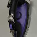 Hamilton Beach Steam Iron for Clothes & Garment Steamer with Smooth Press Stainless Steel Soleplate, 1200 Watts, 8 Retractable Cord, Black (14214)