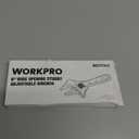WORKPRO 4-Inch Stubby Adjustable Wrench, 0.94-Inch Extra Wide Jaw Opening Wrench, Metric/SAE Scales, Cr-V Steel, Ideal for Work in Confined Spaces