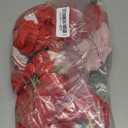 Horaldaily 6PCS Christmas Dining Chair Covers,Watercolor Red Poinsettia Stretch Removable Washable Slipcover Chair Protector for Dining Room Home Decor