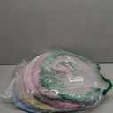 Tegeme 12 Pack 11.8'' Thicker Bathroom Toilet Seat Cover Pads Bulk Soft Comfortable Cushion Cover Stretchable Toilet Seat Elastic Washable Fabric Easy to Install for Home Bathroom Restroom, 6 Colors