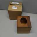 Acacia Wood Tissue Box Cover, Square Wooden Tissue Holder for Bathroom, Living Room, Dining Table, Decorative Cube Facial Tissue Box Cover, 5.3 x 5.3 x 5.9 inches