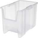 Akro-Mils 13014 Stak-N-Store Heavy Duty Stackable Open Front Plastic Storage Container Bin, (17-1/2-Inch x 11-Inch x 12-1/2-Inch), Clear, (4-Pack)