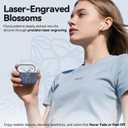 for AirPods 4 Case, Soft Silicone Airpod 4 Case Cover QUTE with Keychain & Cleaning Kit Compatible with AirPods 4th Generation 2024 for Women Girly, Anti-Scratch (Lavender Grey)