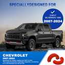 Tow Hook Covers for Chevrolet Silverado 1500 2007-2025 Custom Design Compatible Trailer Hitch Cover with Chevrolet Accessories (red)
