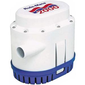 Rule-Mate RM2000A Automated Bilge Pump, No Float Switch Required, 2000 GPH, 12 Volt