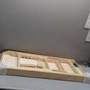 Large Dog Ramp for Bed Couch, Extra Wide Portable Wooden Pet Ramp, 4 Adjustable Height from 11.6'' to 22.4'', Pet Step for  Dog Cat with Non-Slip Mat, Up to 143lbs, Use for Car Couch Bed