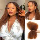 QVR Afro Kinkys Bulk Human Hair for Dreadlock Extensions Repair Locs, Twist Braiding Afro Kinky Human Hair for Locs 1 Pack 50 Gram