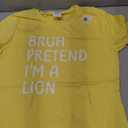 Bruh Pretend I'm a Lion Funny Matching Halloween T-Shirt Yellow S
