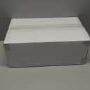 FLOWERCAT 200PCS Clear Plastic Plates Disposable Plates for Party - Heavy Duty Plastic Plates - 100 10" Dinner Plates and 100 7" Salad Plates for Weddings, New Year,Christmas Parties and Events