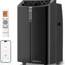 TECXERLLON 16000 BTU Portable Air Conditioners with App Control, Cools Up to 850 Sq.Ft, 4-in-1 Smart Portable AC Unit with Cooling, Dehumidifier, Fan & Sleep Mode, Self-Evaporating for Home & Office