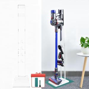 EZ SPARES Vacuum Stand Docking Storage Station,Compatible with Dys V6 V7 V8 V10 V11 V15 DC30 DC31 DC34 DC35 DC58 DC59 DC62 Cordless Vacuum Cleaners,Stable Metal Storage Bracket Holder(White)