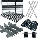 Genesis Grill Parts for Weber Genesis Replacement Weber Genesis 300 SER (w/Front Control Knobs),Webber Flavorizer Bars 62783, Grates 7524 &Heat Deflector 7622,Burner Tube 62752 Weber Grill Accessories