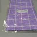 Rectangle Vinyl Table Cloth 30x48, Waterproof Elastic Fitted Tablecloth with Flannel Backing, Plastic Table Cover for Picnic, Camping, Outdoor, Lavender
