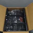 HapiRm Makeup Organizer Storage Cart - 4 Tier Skincare Make Up Storage with Drawer, Rolling Makeup Cart Vanity Organizer Cosmetics Display Cases Holder for Skin Care Perfume Nail Polish Brush (Black)