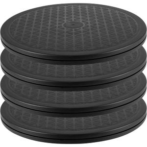 MUKCHAP 4 Pack 10 Inch Rotating Swivel Stand Turntable, 360 Round Swivel Turntable with Steel Ball Bearings, Multi-use Lazy Susan for Various Utility Uses, 55 Lbs Carrying Capacity