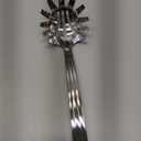 HIFIND Stainless Steel 9.06 inch Spaghetti Server Spoon with Teeth - Pasta Fork Pasta Server Noodle Spoon Heavy Duty Cooking Utensils Classic Dishwasher Safe