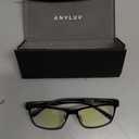 ANYLUV Blue Light Glasses Men, Relieve Eyestrain and Eye Protection, Al-Mg Metal Computer Blue Light Blocking Glasses ((Everyday Protection) 01- Black)