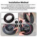 Cooryda 10X2.5 Off Road Tire for Ninebot F20/F40/G30/mi4 ULTRA/mi4,10 inch Solid Tyres 60/70-6.5 with Mounting Tool for Electric Scooter, 10X2.5'' Scooter Replacement Wheels For Front(Red 1pc)